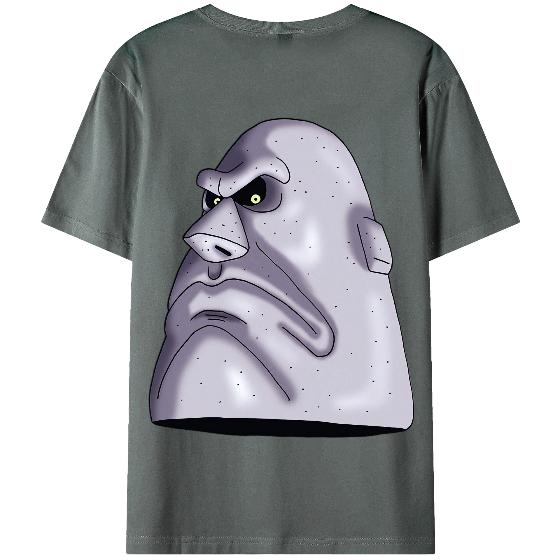 （画像用） ドラゴンクエスト Doragon Kuesuto Dragon Quest 綿100％半袖Tシャツ（背面プリント）